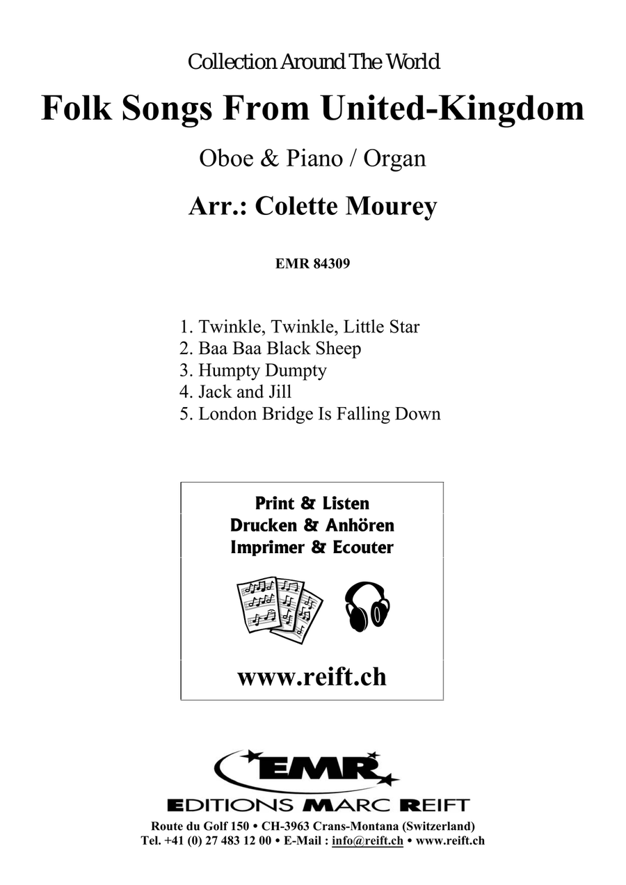 Folk Songs From United-Kingdom Organ scores gallery preview page 2