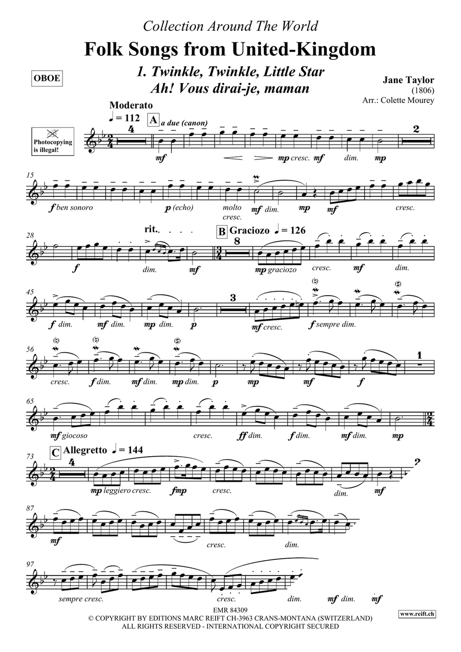 Folk Songs From United-Kingdom Organ scores gallery preview page 3