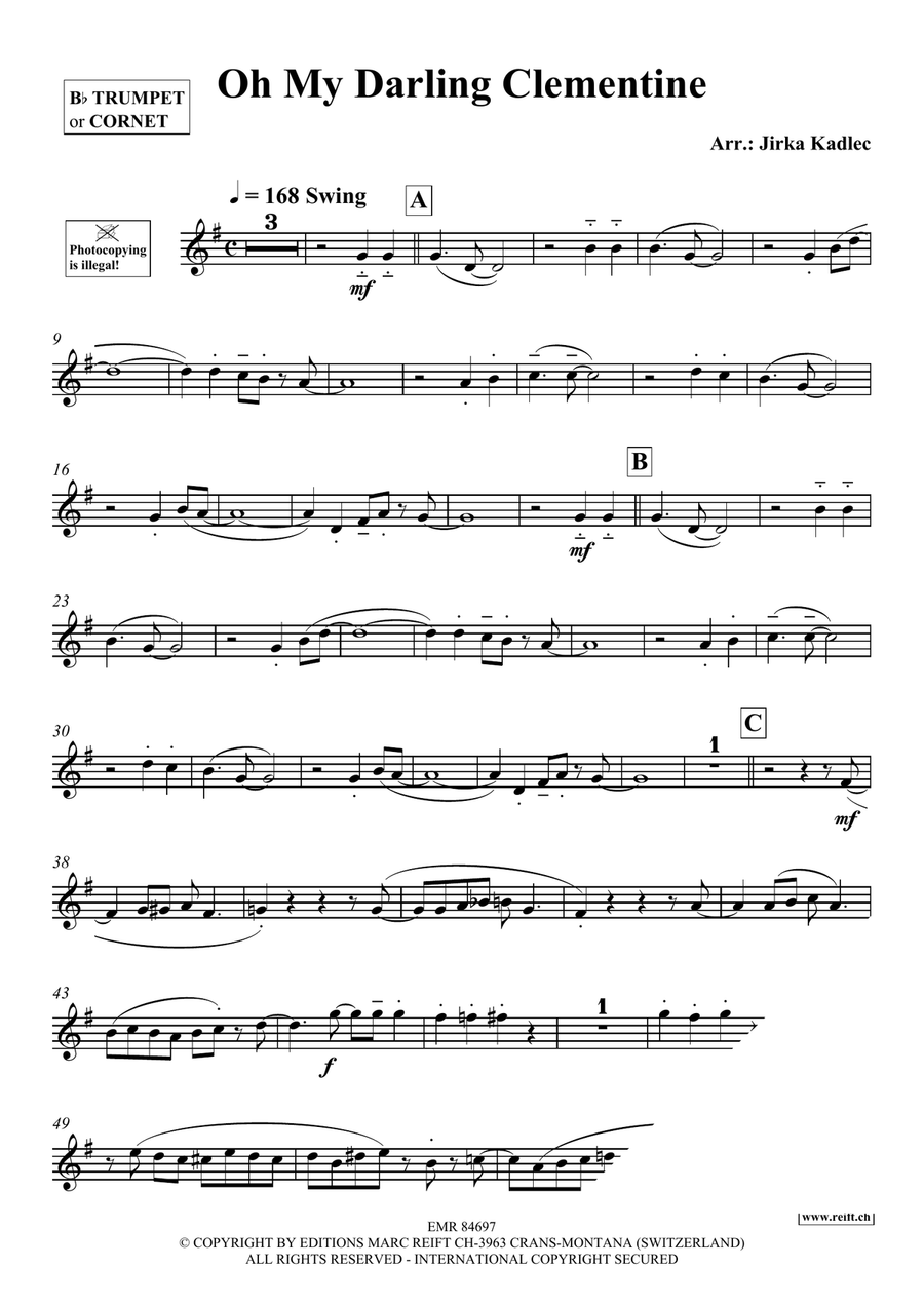 Oh My Darling Clementine Oh My Darling Clementine Cornet scores gallery preview page 3