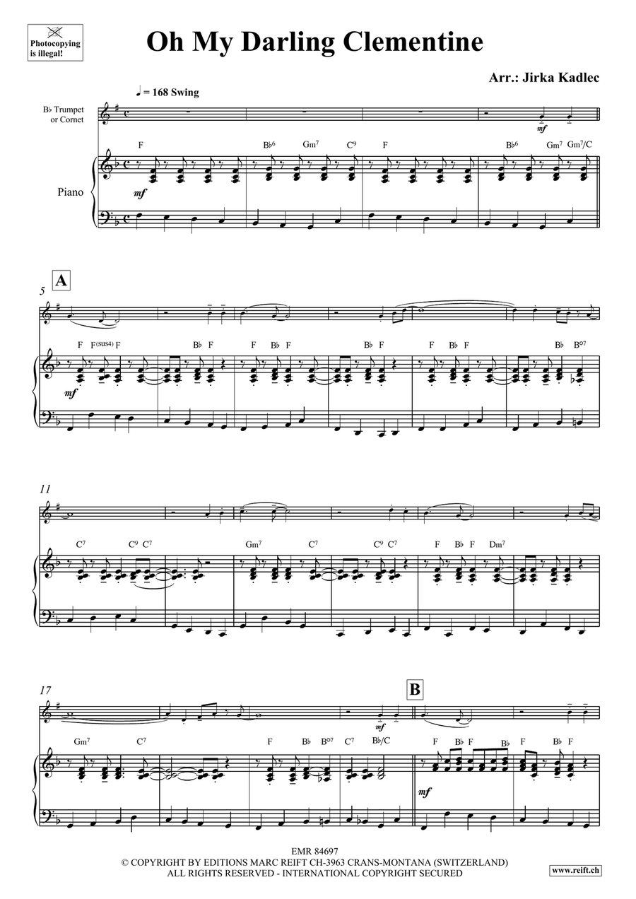 Oh My Darling Clementine Oh My Darling Clementine Cornet scores gallery preview page 4