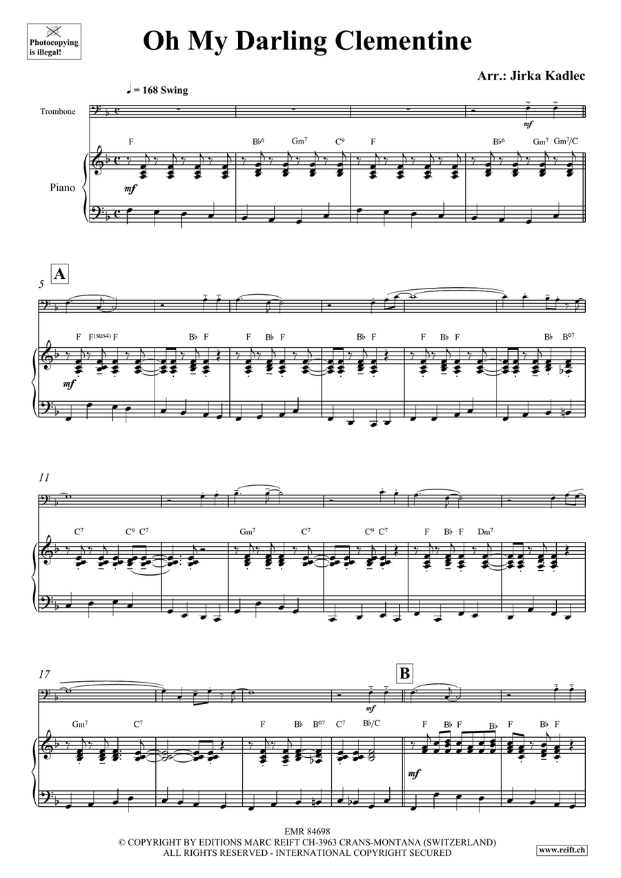 Oh My Darling Clementine Oh My Darling Clementine Piano Accompaniment scores gallery preview page 4