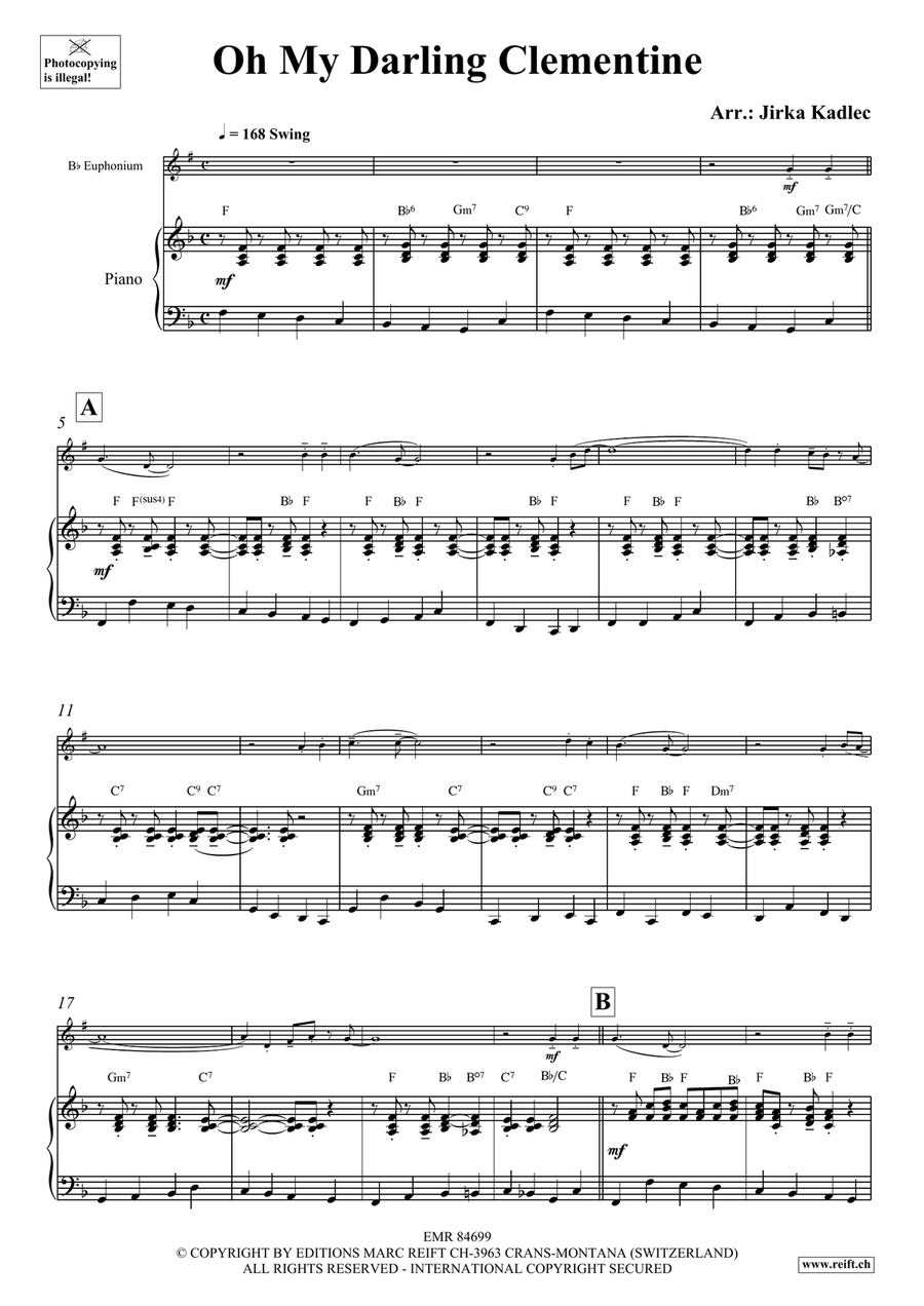 Oh My Darling Clementine Oh My Darling Clementine Euphonium scores gallery preview page 4