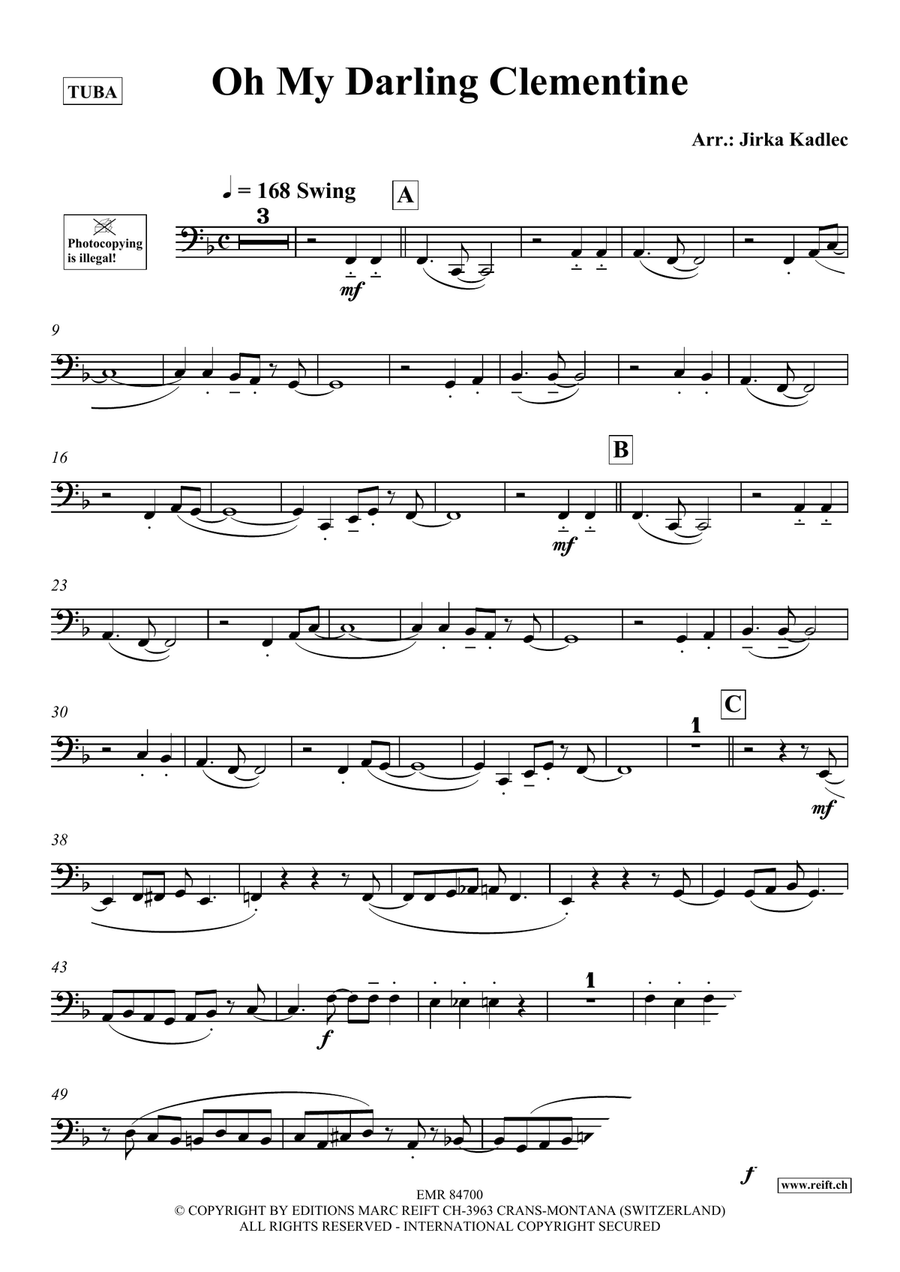 Oh My Darling Clementine Oh My Darling Clementine Tuba scores gallery preview page 3