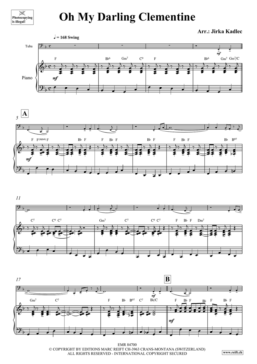 Oh My Darling Clementine Oh My Darling Clementine Tuba scores gallery preview page 4