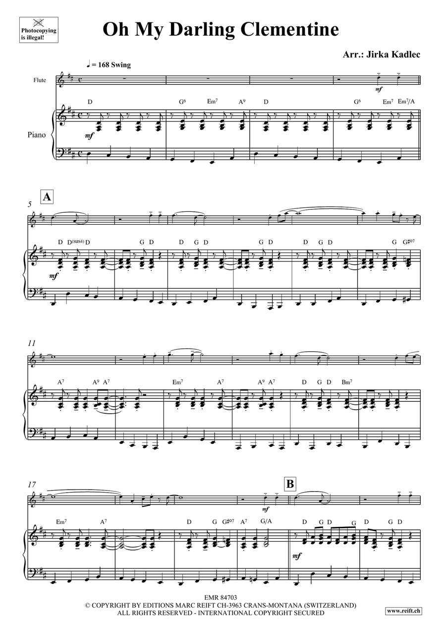 Oh My Darling Clementine Oh My Darling Clementine Flute Solo scores gallery preview page 4