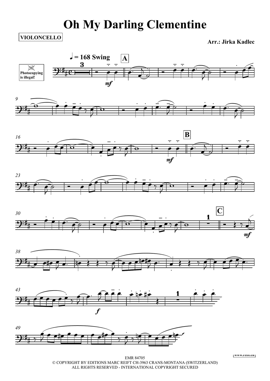 Oh My Darling Clementine Oh My Darling Clementine Piano Accompaniment scores gallery preview page 3