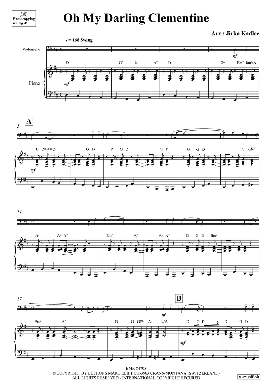 Oh My Darling Clementine Oh My Darling Clementine Piano Accompaniment scores gallery preview page 4