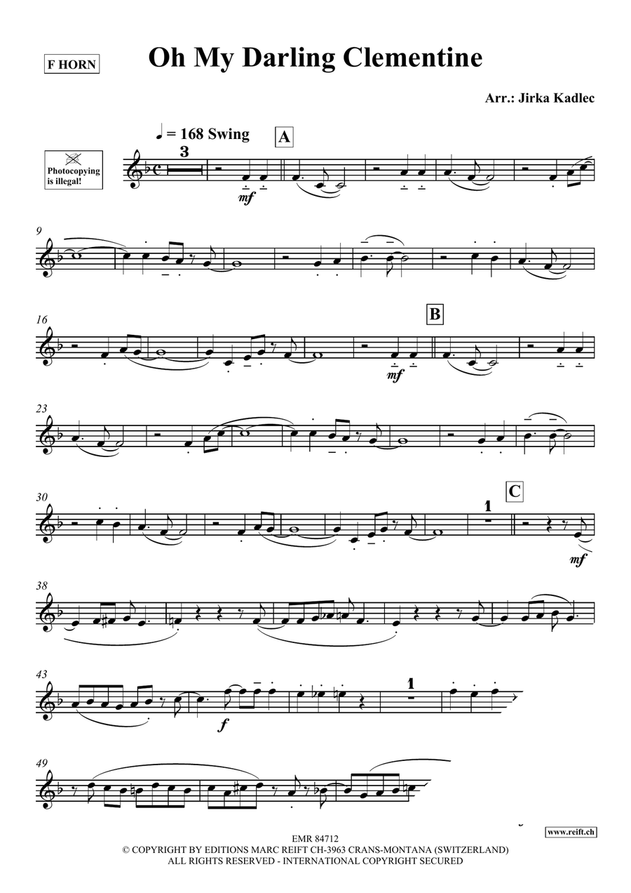 Oh My Darling Clementine Oh My Darling Clementine Horn scores gallery preview page 3