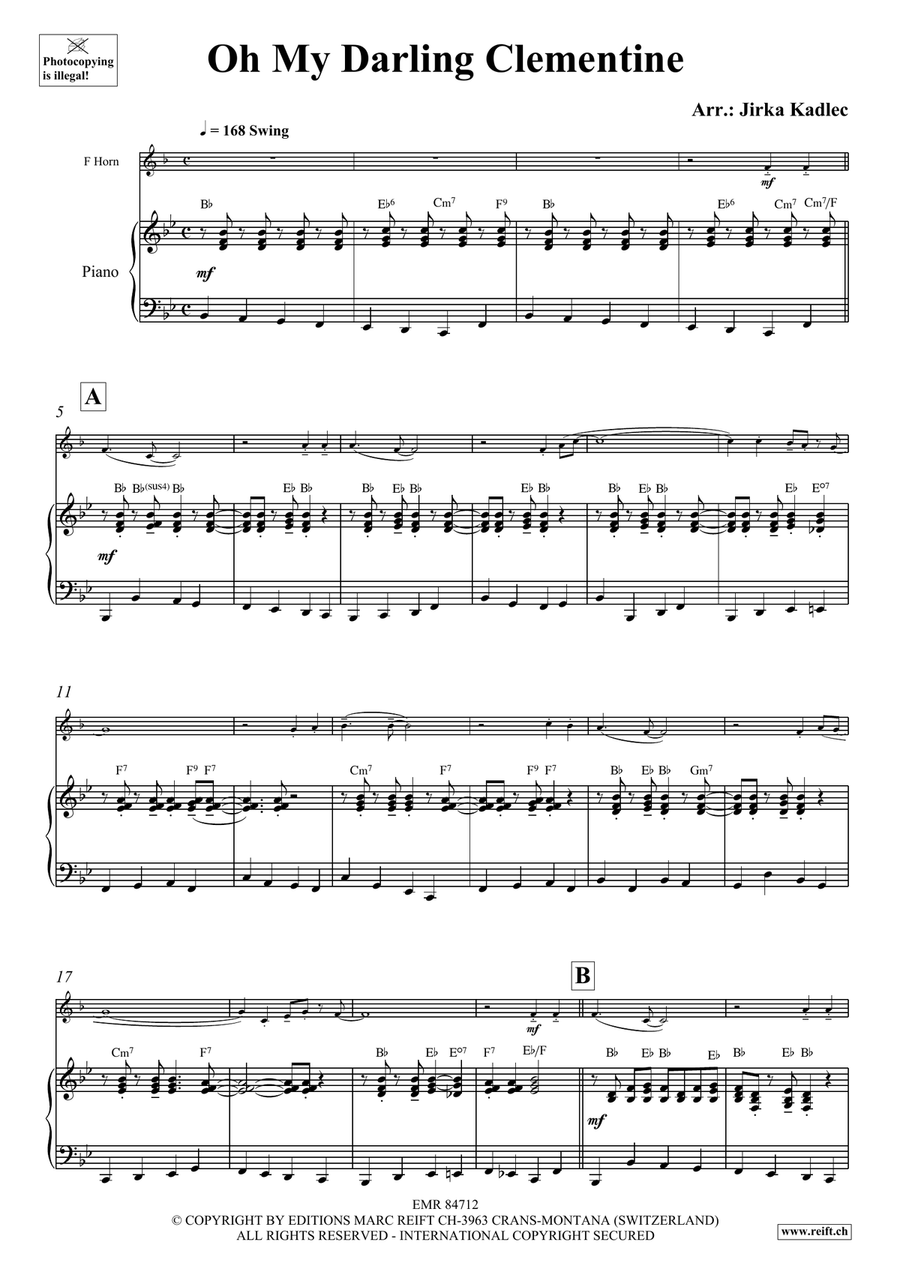Oh My Darling Clementine Oh My Darling Clementine Horn scores gallery preview page 4
