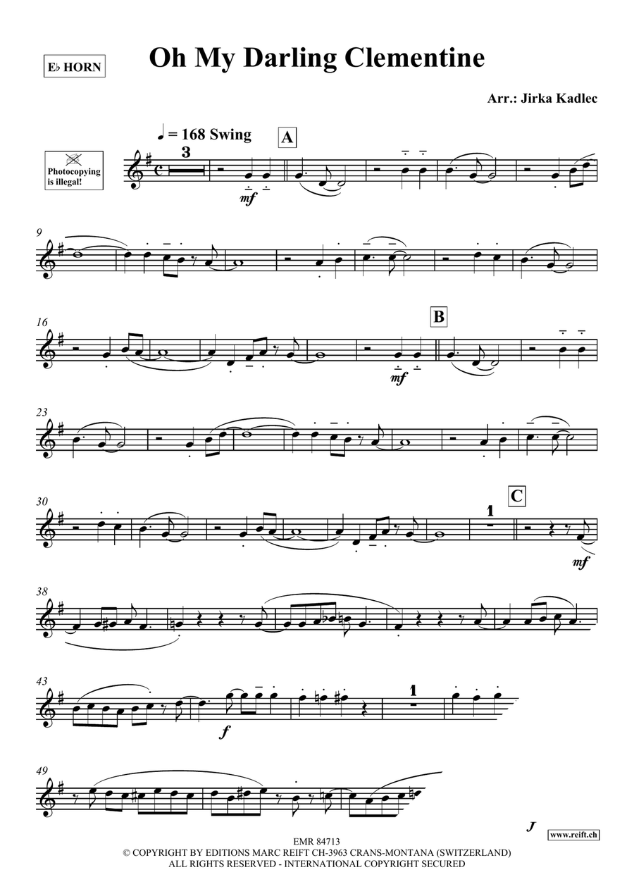 Oh My Darling Clementine Oh My Darling Clementine Horn scores gallery preview page 3