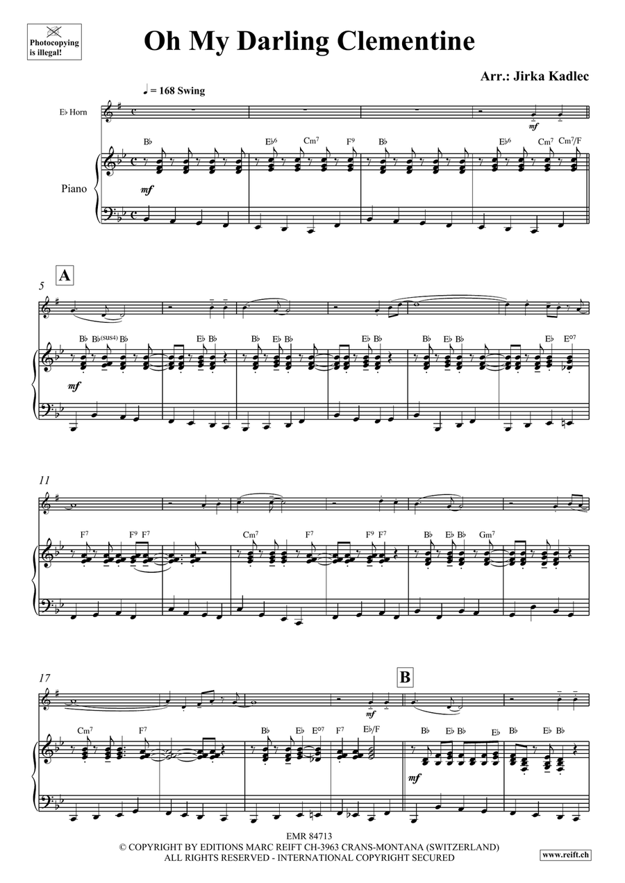 Oh My Darling Clementine Oh My Darling Clementine Horn scores gallery preview page 4