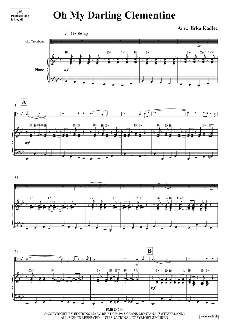 Oh My Darling Clementine Oh My Darling Clementine Piano Accompaniment scores gallery preview page 4