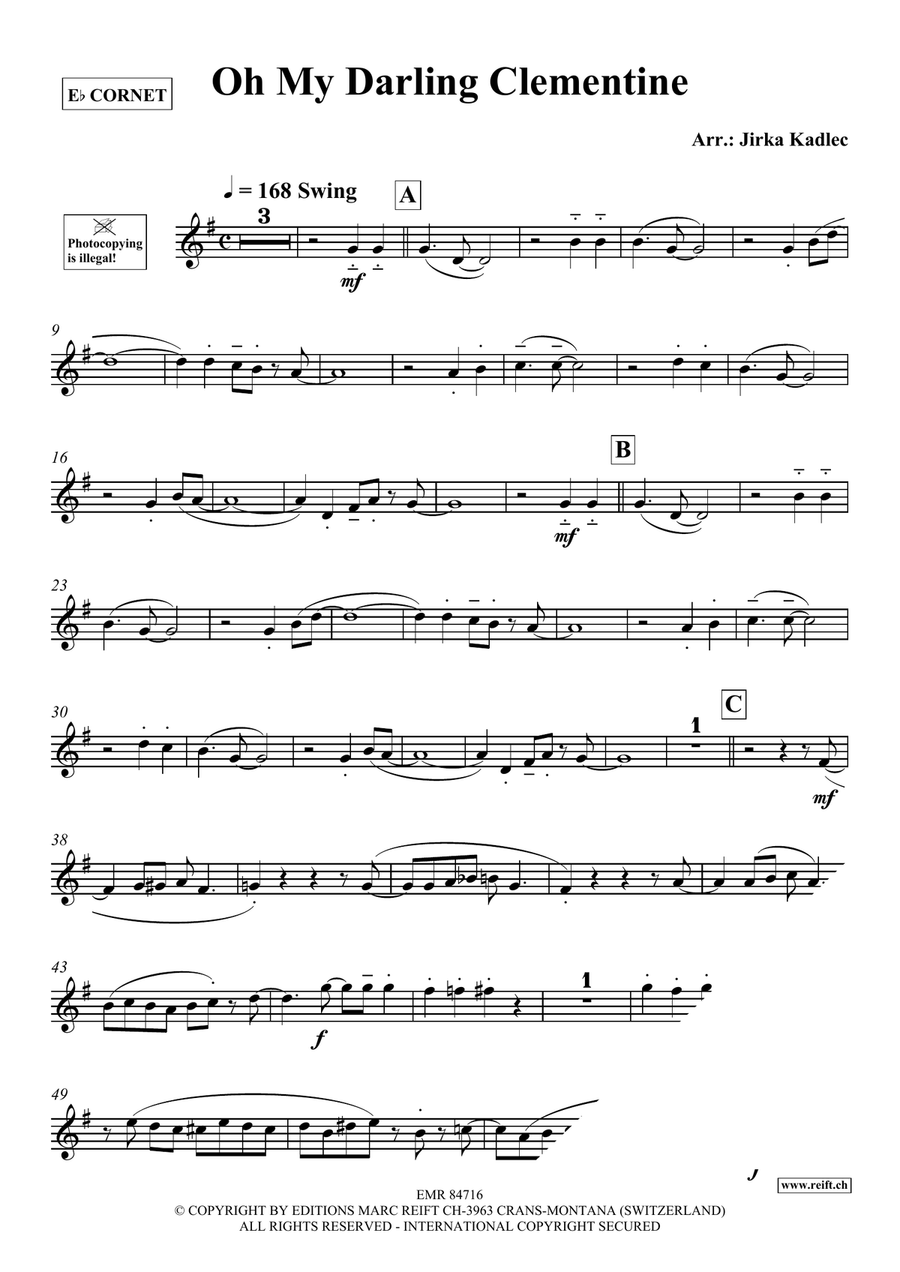 Oh My Darling Clementine Oh My Darling Clementine Cornet scores gallery preview page 3