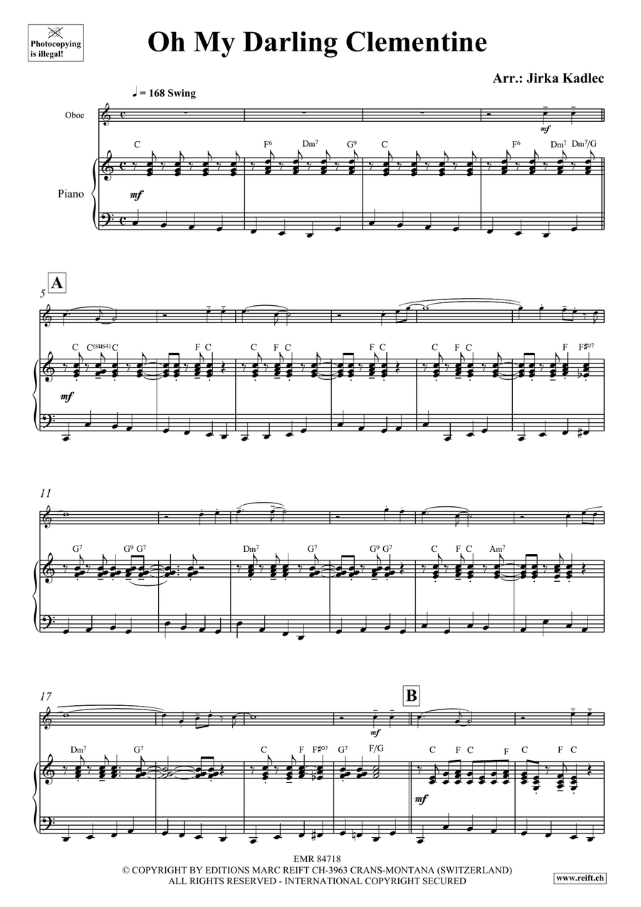 Oh My Darling Clementine Oh My Darling Clementine Piano Accompaniment scores gallery preview page 4