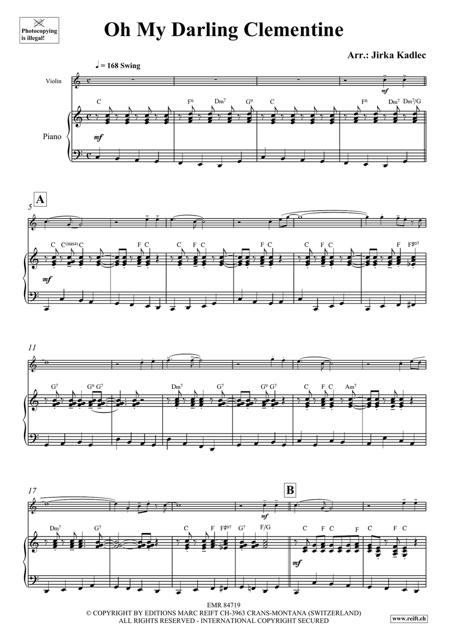 Oh My Darling Clementine Oh My Darling Clementine Violin Solo scores gallery preview page 4