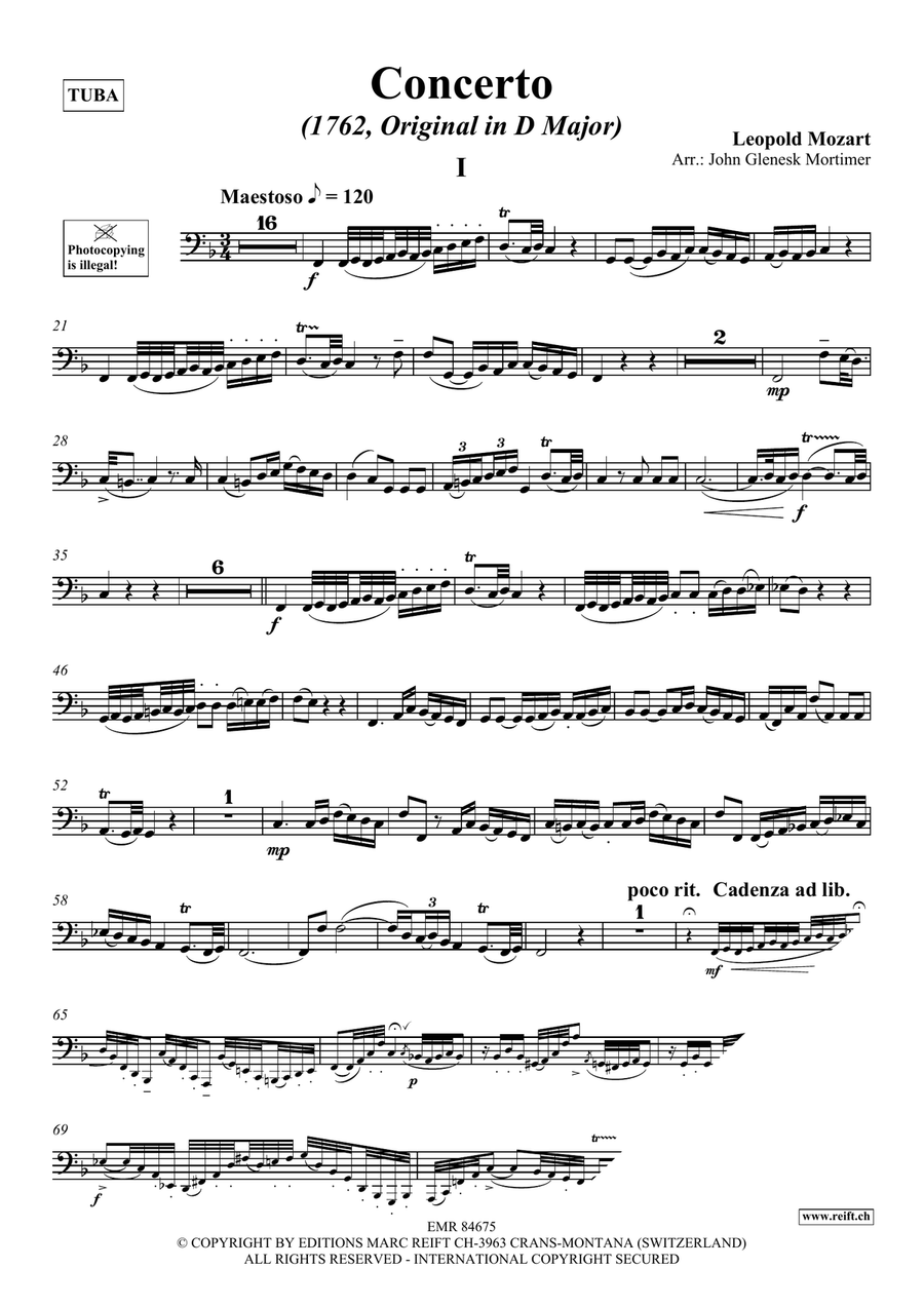 Concerto Concerto Tuba scores gallery preview page 3