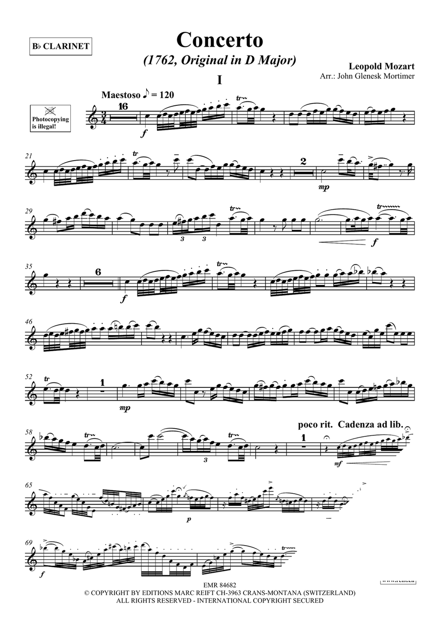 Concerto Concerto Clarinet Solo scores gallery preview page 3