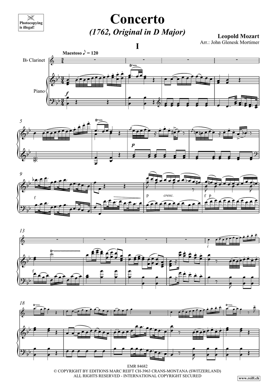 Concerto Concerto Clarinet Solo scores gallery preview page 4