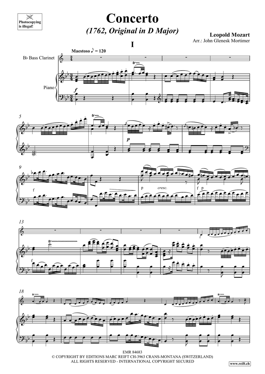 Concerto Concerto Bass Clarinet scores gallery preview page 4