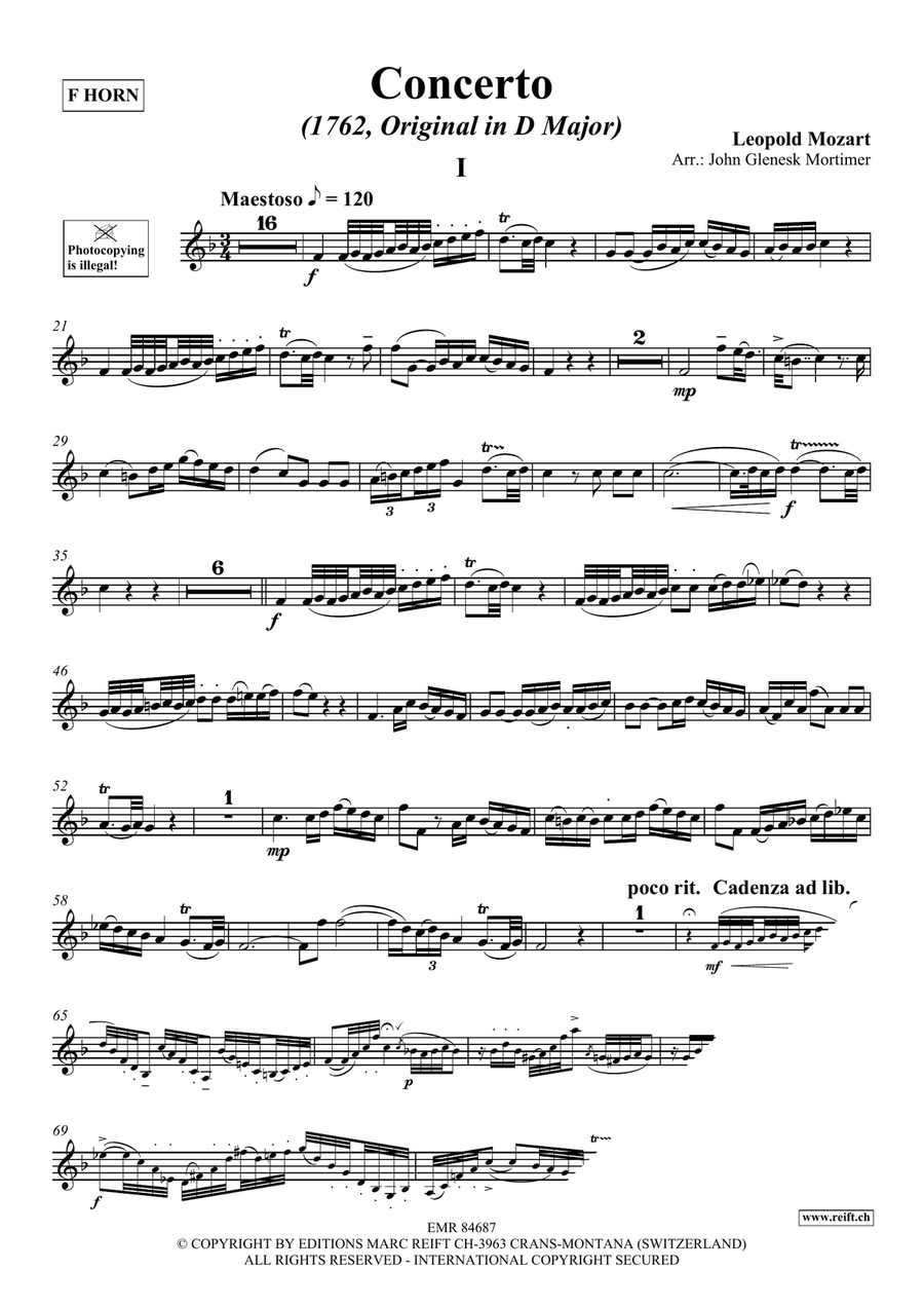 Concerto Concerto Horn scores gallery preview page 3