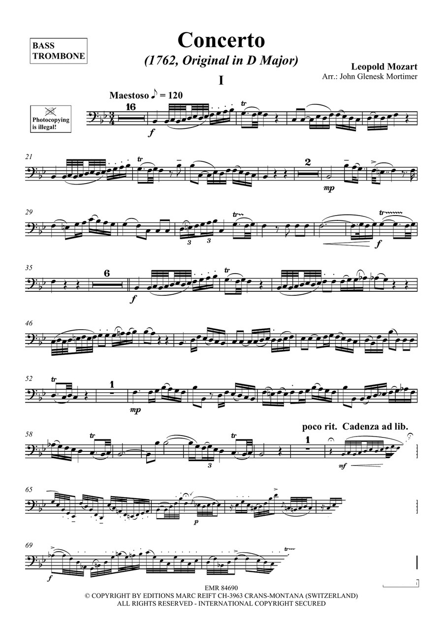 Concerto Concerto Bass Trombone scores gallery preview page 3