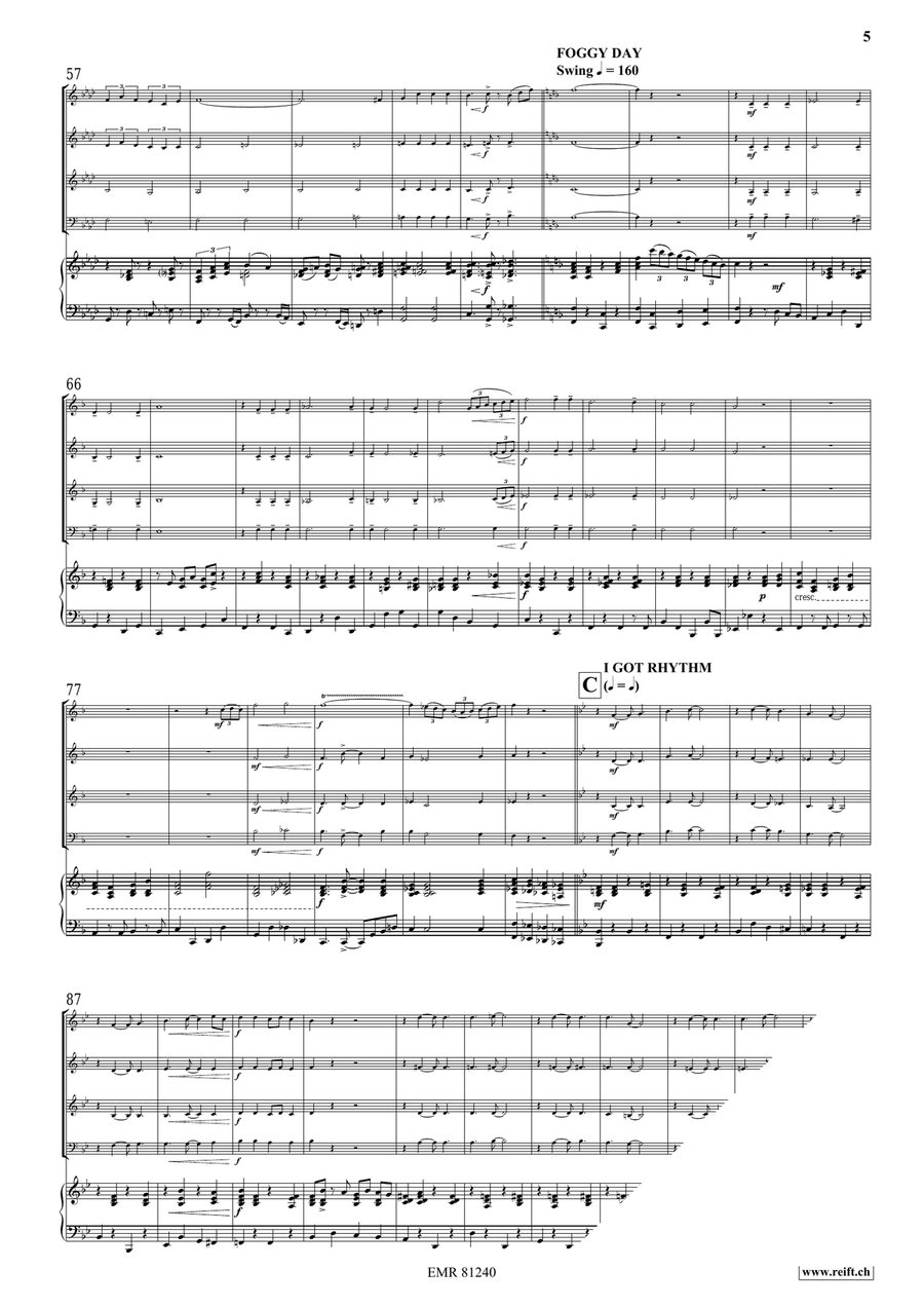 Gershwin Medley Piano Accompaniment scores gallery preview page 6