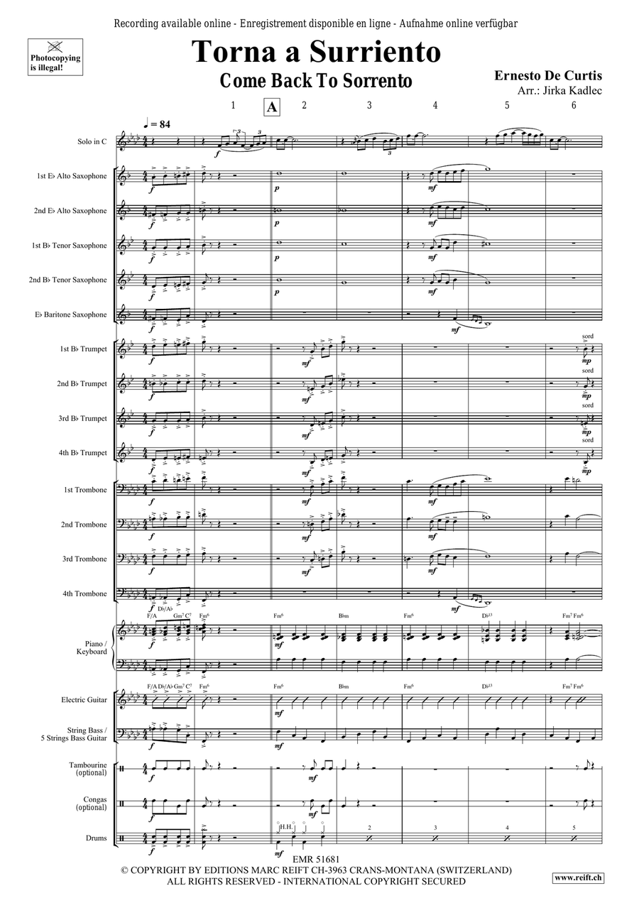 Torna a Surriento Torna a Surriento Bassoon scores gallery preview page 3