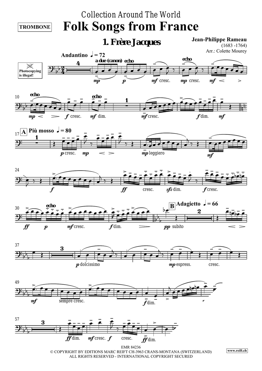 Folk Songs From France Organ scores gallery preview page 3