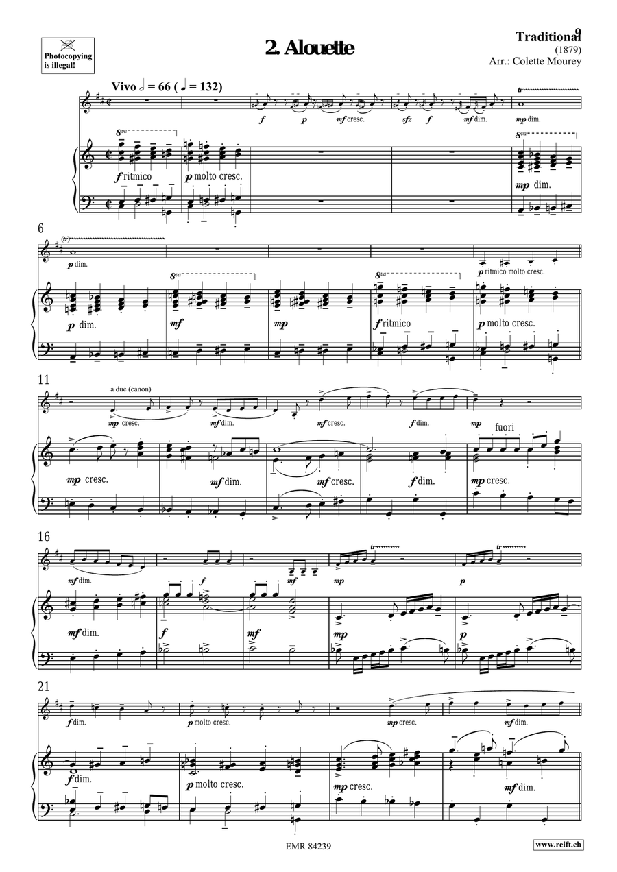 Folk Songs From France Folk Songs From France Organ scores gallery preview page 6