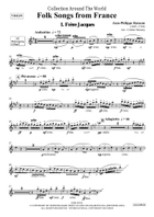 Folk Songs From France Violin Solo scores gallery preview page 3