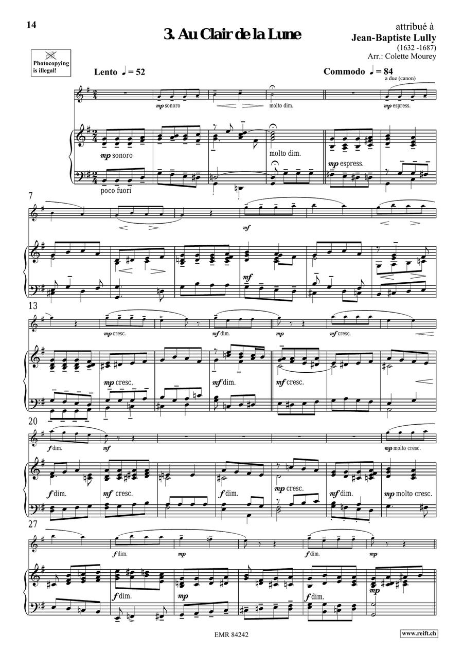 Folk Songs From France Folk Songs From France Violin Solo scores gallery preview page 8