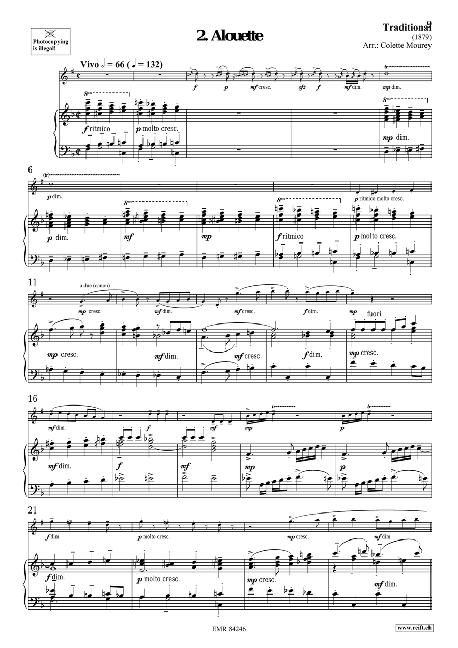 Folk Songs From France Folk Songs From France Soprano Saxophone scores gallery preview page 6