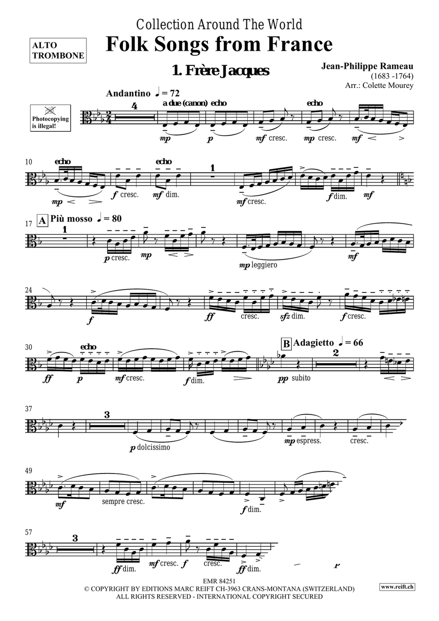 Folk Songs From France Organ scores gallery preview page 3