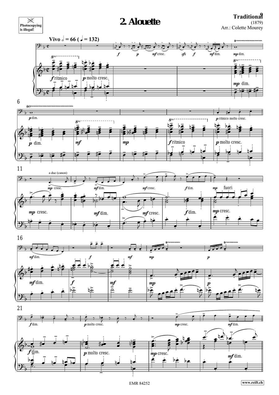 Folk Songs From France Folk Songs From France Trombone scores gallery preview page 6