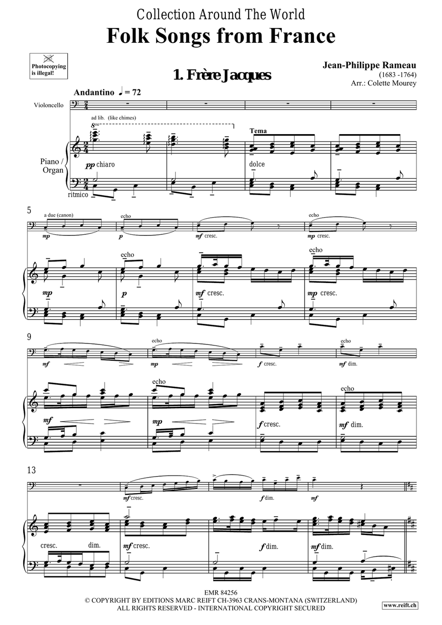 Folk Songs From France Folk Songs From France Organ scores gallery preview page 4