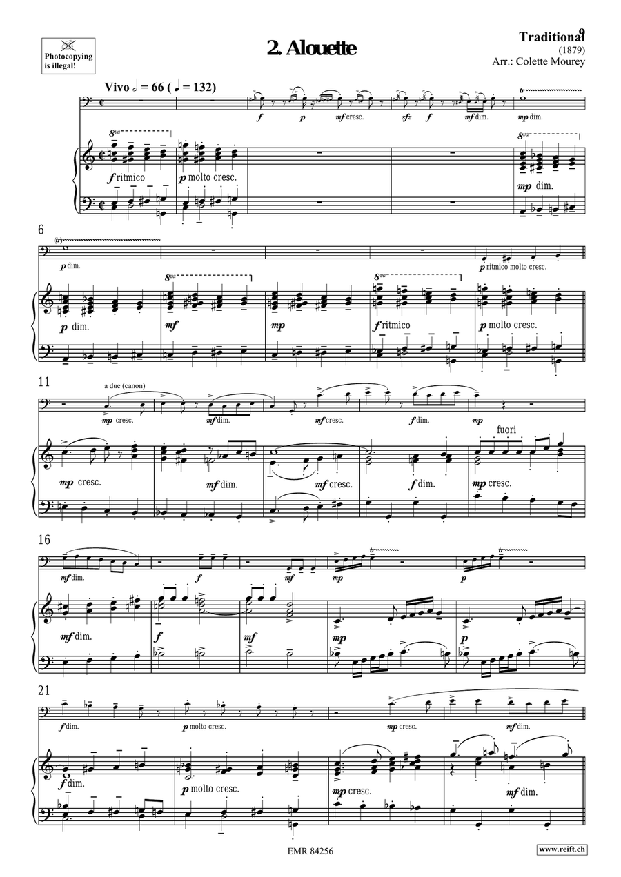 Folk Songs From France Folk Songs From France Organ scores gallery preview page 6