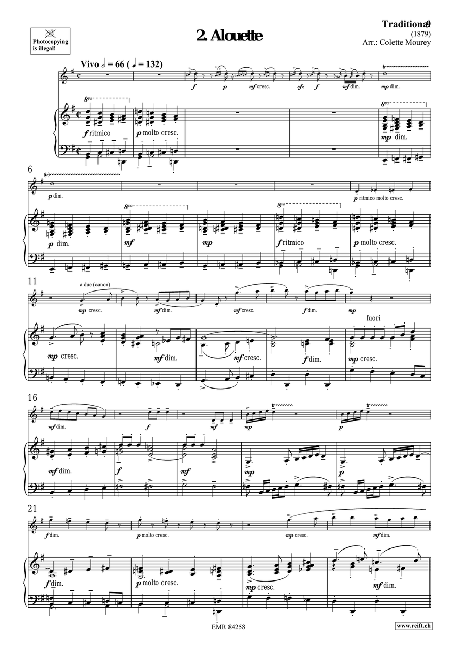 Folk Songs From France Folk Songs From France Organ scores gallery preview page 6
