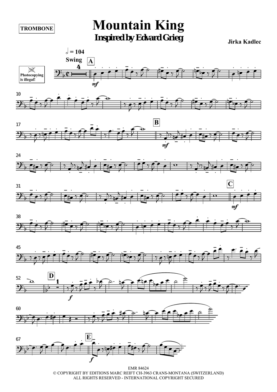 Mountain King Mountain King Piano Accompaniment scores gallery preview page 4