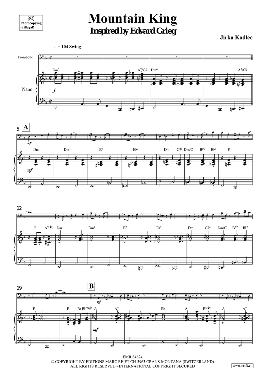 Mountain King Mountain King Piano Accompaniment scores gallery preview page 5