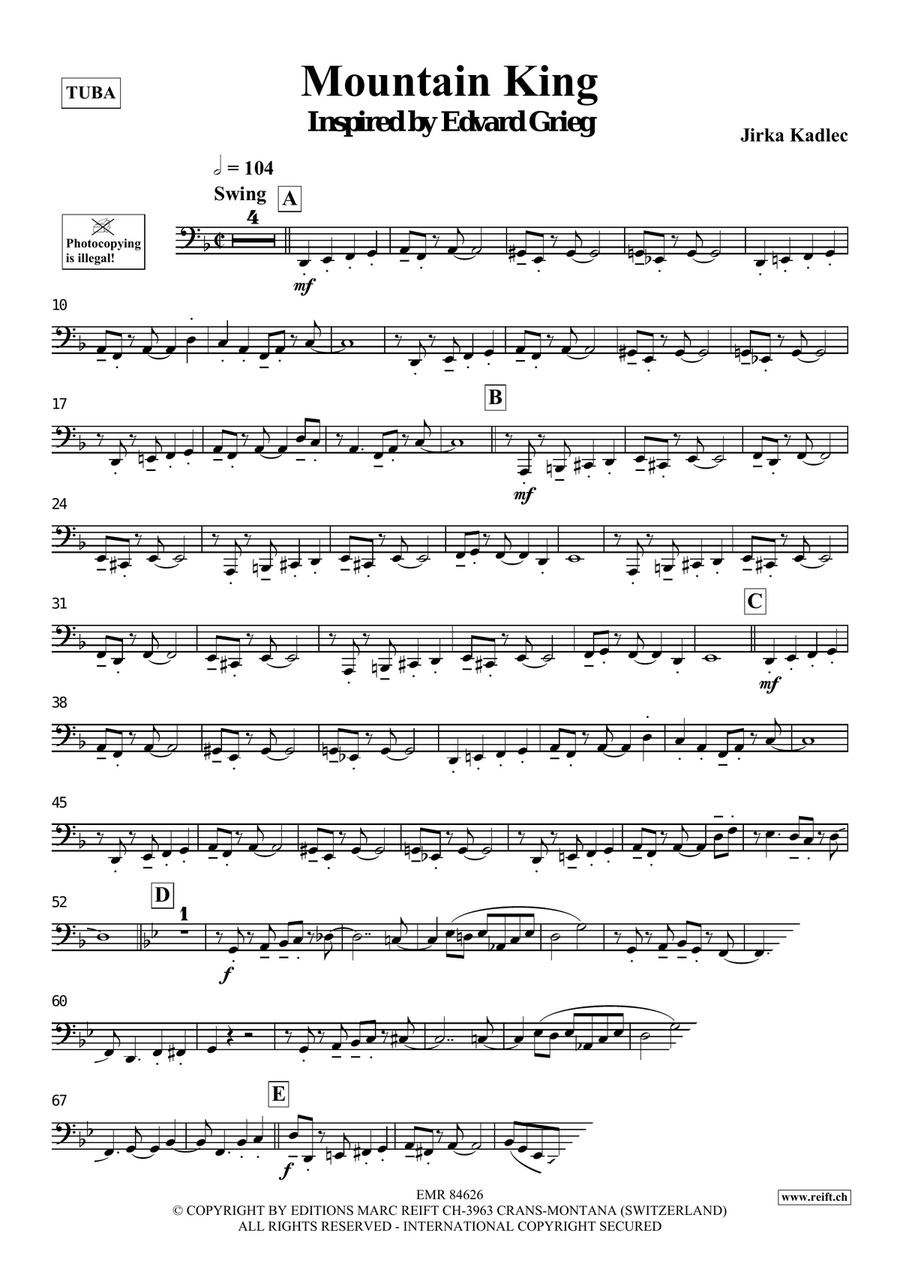 Mountain King Mountain King Tuba scores gallery preview page 4