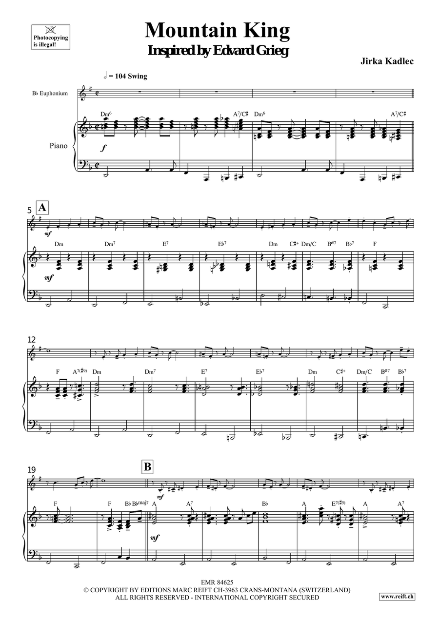 Mountain King Mountain King Euphonium scores gallery preview page 5