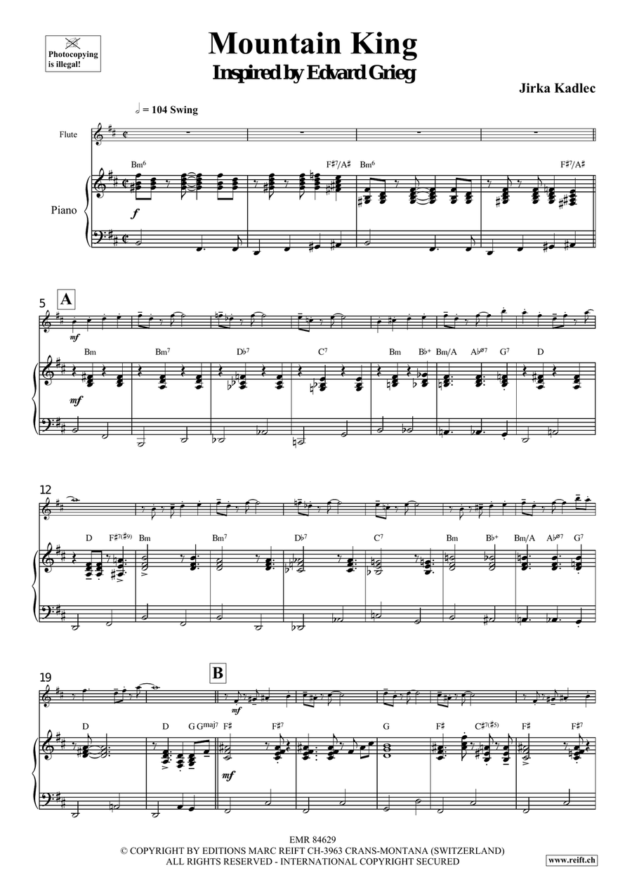 Mountain King Mountain King Flute Solo scores gallery preview page 5