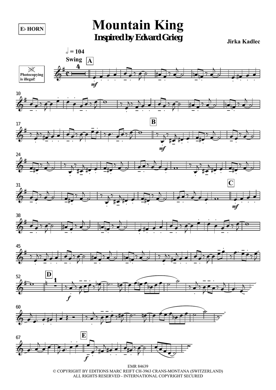 Mountain King Mountain King Horn scores gallery preview page 4