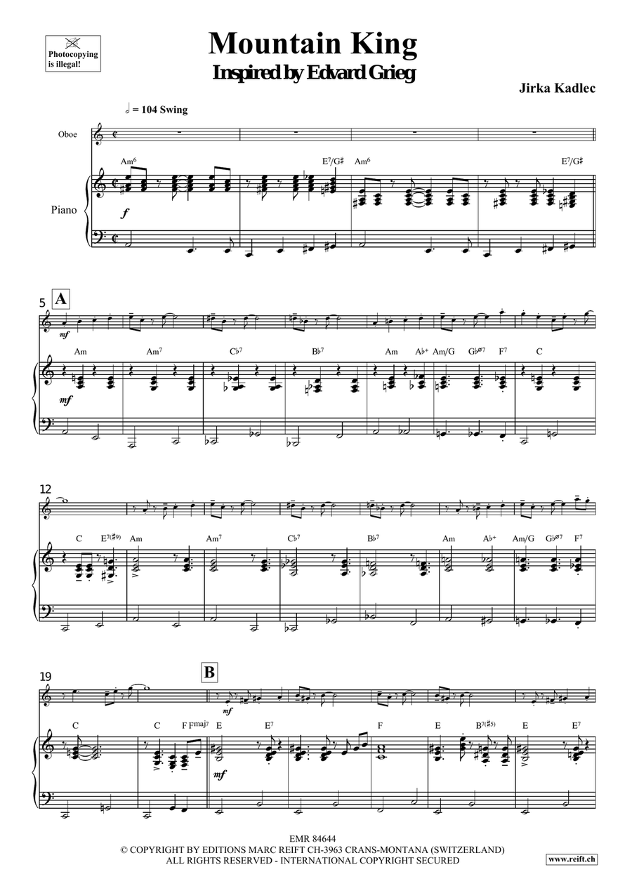 Mountain King Mountain King Piano Accompaniment scores gallery preview page 5