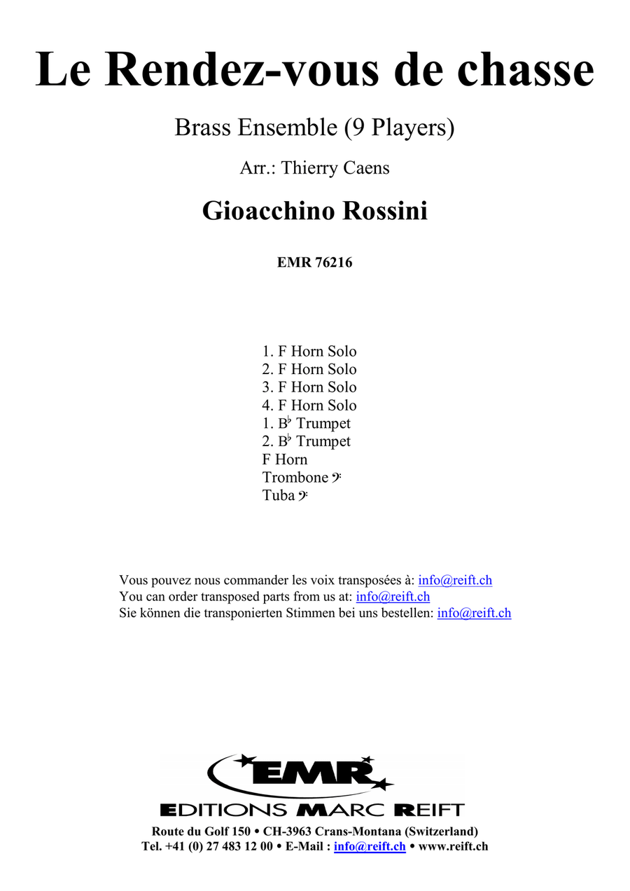 Le Rendez-vous de chasse Le Rendez-vous de chasse Score scores gallery preview page 2