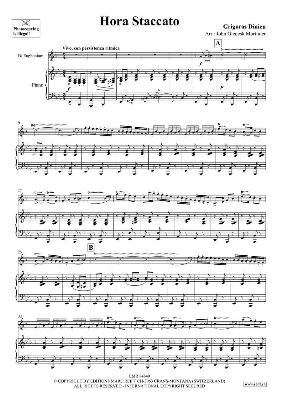 Hora Staccato Hora Staccato Euphonium scores gallery preview page 4