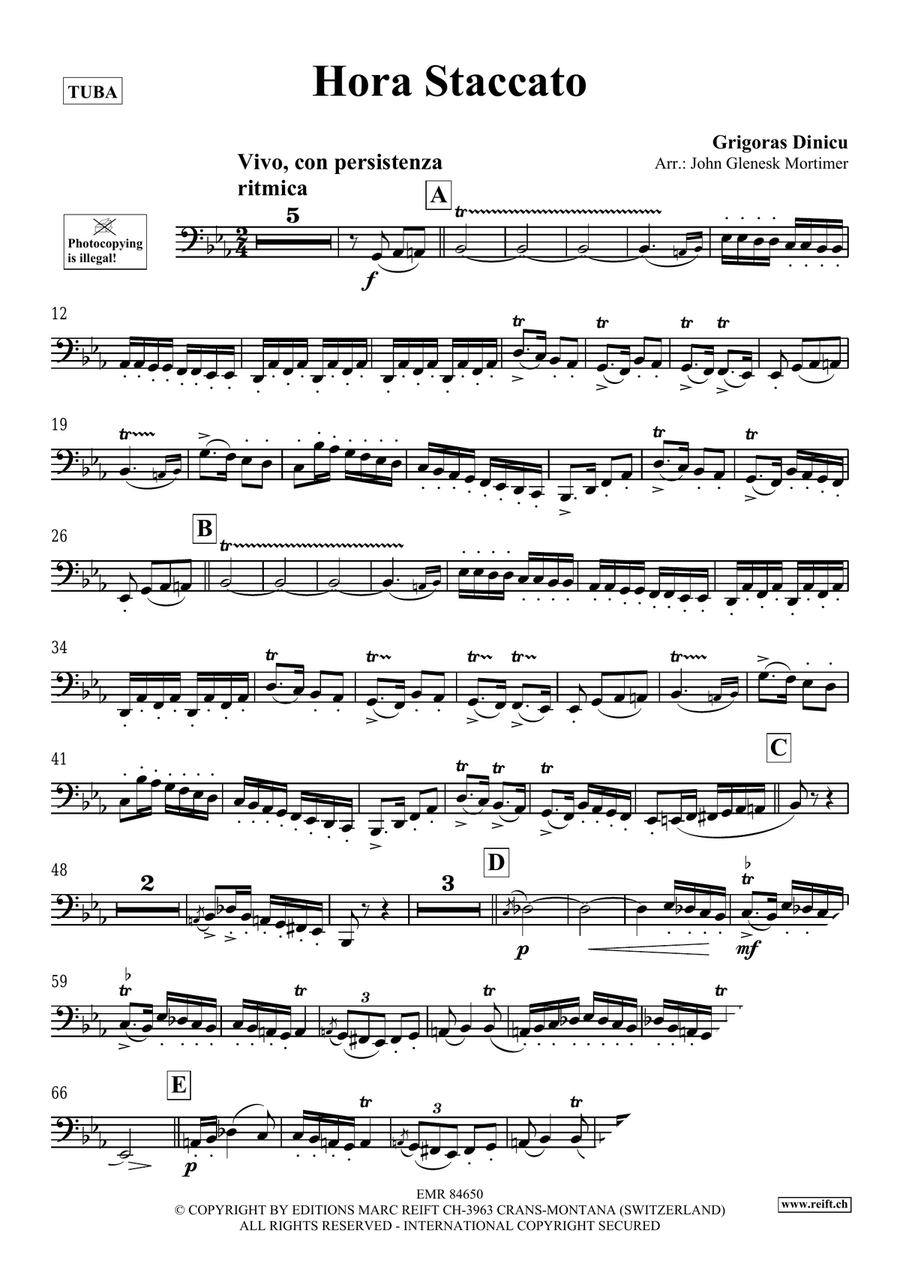 Hora Staccato Hora Staccato Tuba scores gallery preview page 3