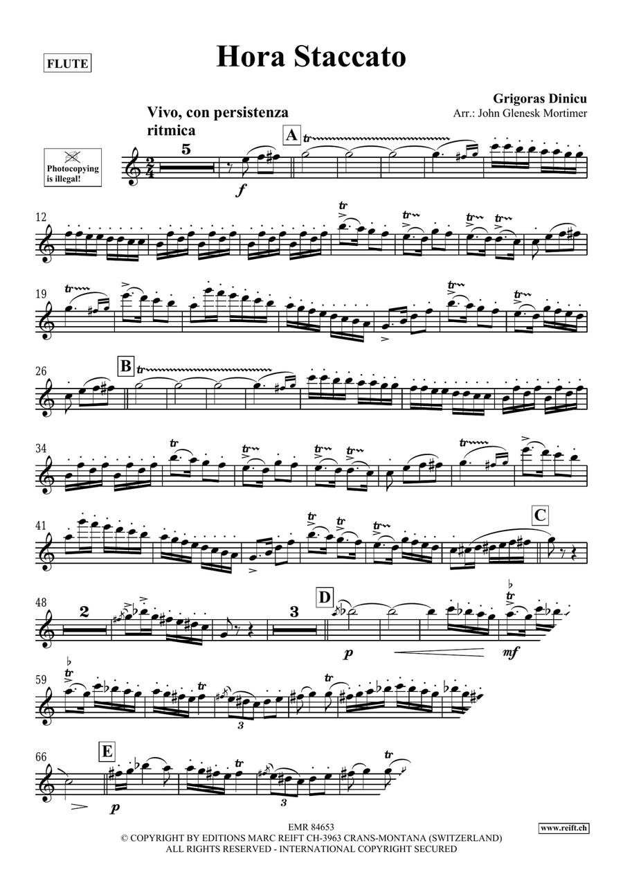 Hora Staccato Hora Staccato Flute Solo scores gallery preview page 3