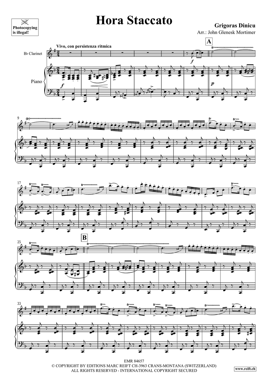 Hora Staccato Hora Staccato Clarinet Solo scores gallery preview page 4