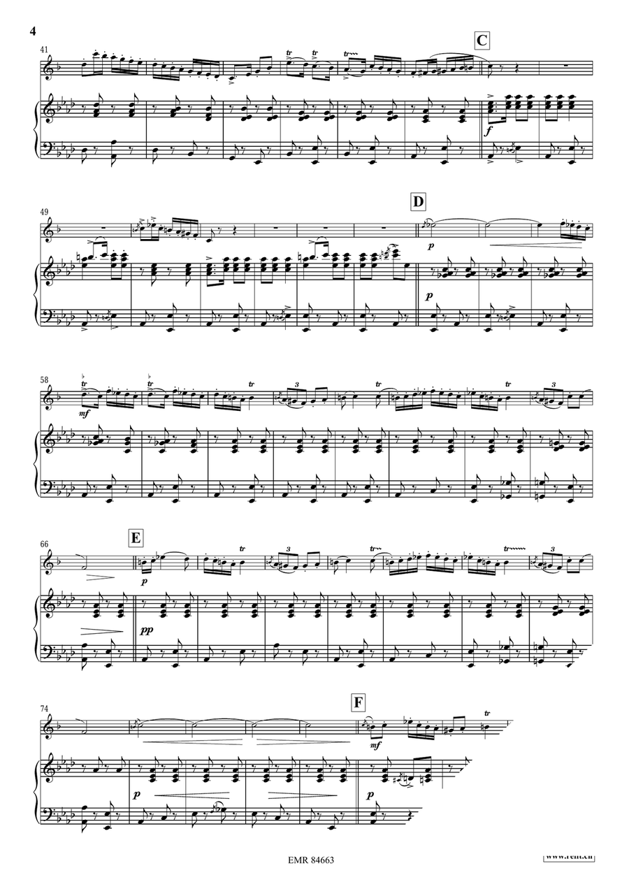 Hora Staccato Hora Staccato Baritone Saxophone scores gallery preview page 5